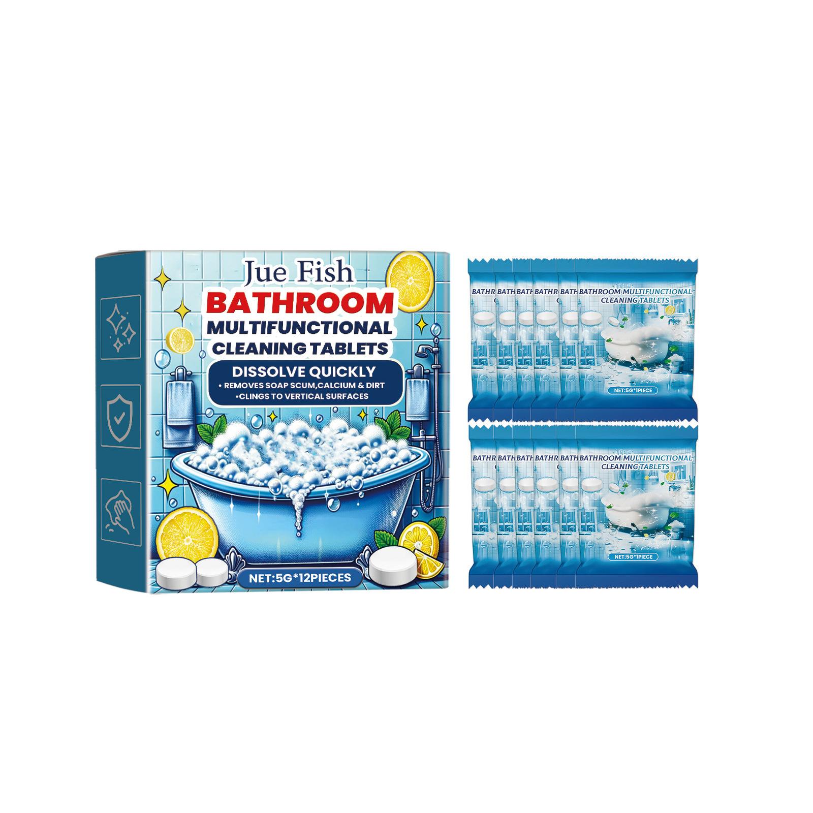 Bathroom Cleaning Tablets Toilet Descaling Clean Agent Rust Remover Bathtub & Shower Head Descaler for Stubborn Stains 12pcs Boxed
Bathroom Cleaning Tablets Toilet Descaling Clean Agent Rust Remover Bathtub & Shower Head Descaler for Stubborn Stains 12pcs Boxed
