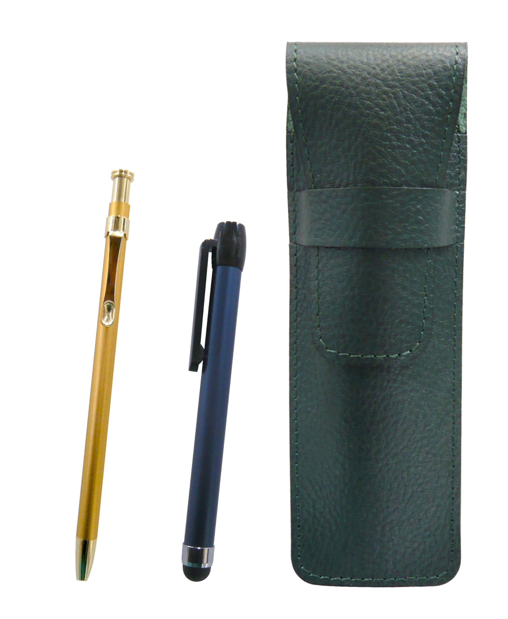 Grained leather pencil case moss green metal touch stick blue and slim 60 ballpoint pen gold set SASMG-ALL-SV60KBP
Grained leather pencil case moss green metal touch stick blue and slim 60 ballpoint pen gold set SASMG-ALL-SV60KBP