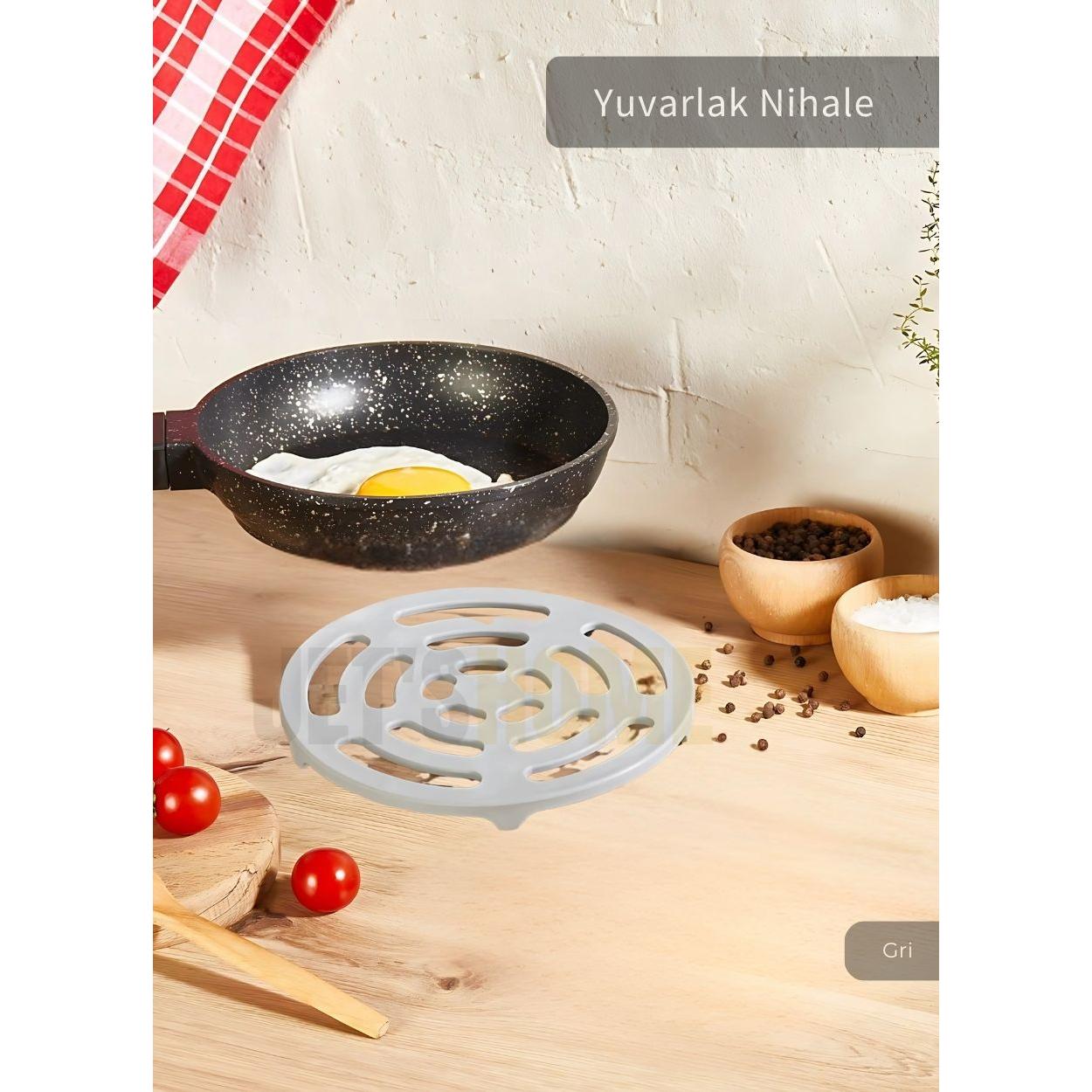 Yuvarlak Nihale Paslanmaz Tencere Çaydanlık Altlığı Isıya Dayanıklı Mutfak Tezgahı Koruyucusu Çelik Gri
Yuvarlak Nihale Paslanmaz Tencere Çaydanlık Altlığı Isıya Dayanıklı Mutfak Tezgahı Koruyucusu Çelik Gri