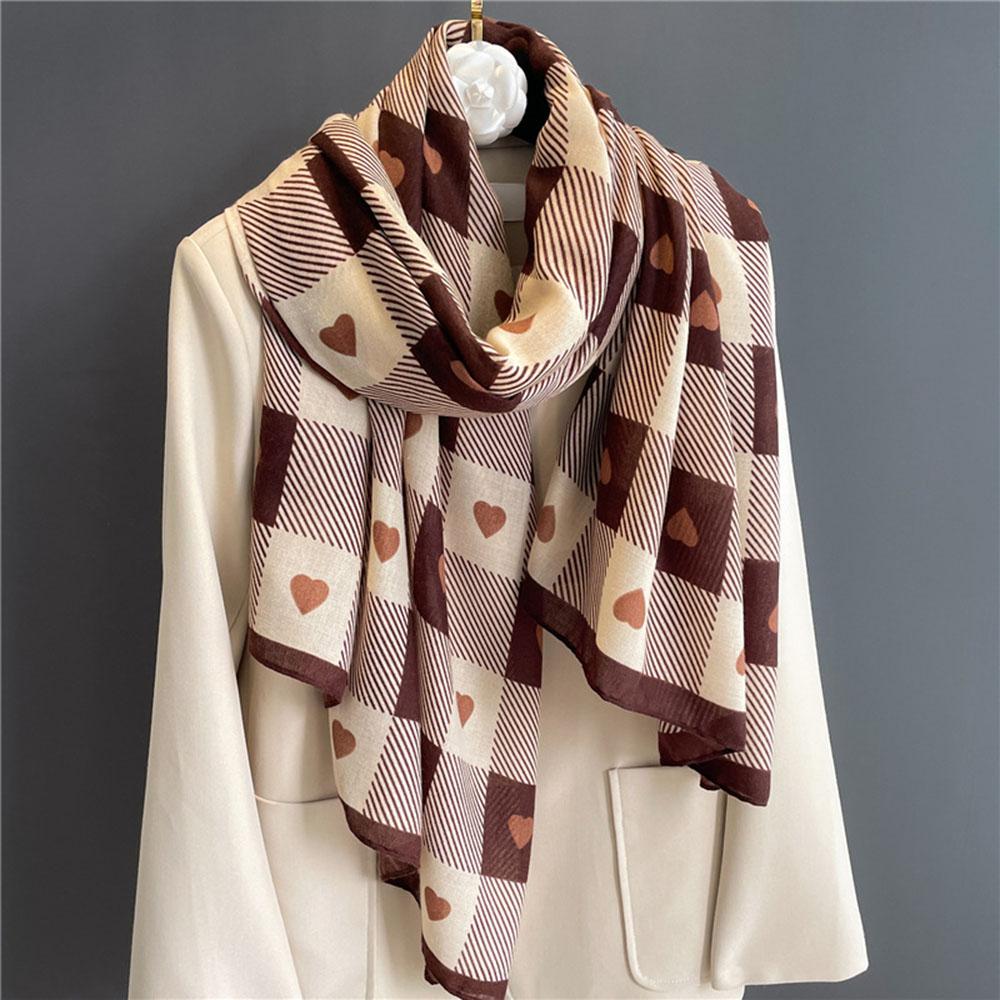 Autumn Winter Women Checkerboard Scarf High Quality Luxury Gauze Neckerchief Linen Hijab Fashion Warm Shawl 180X90cm Large Size 180cmX90cm
Autumn Winter Women Checkerboard Scarf High Quality Luxury Gauze Neckerchief Linen Hijab Fashion Warm Shawl 180X90cm Large Size 180cmX90cm