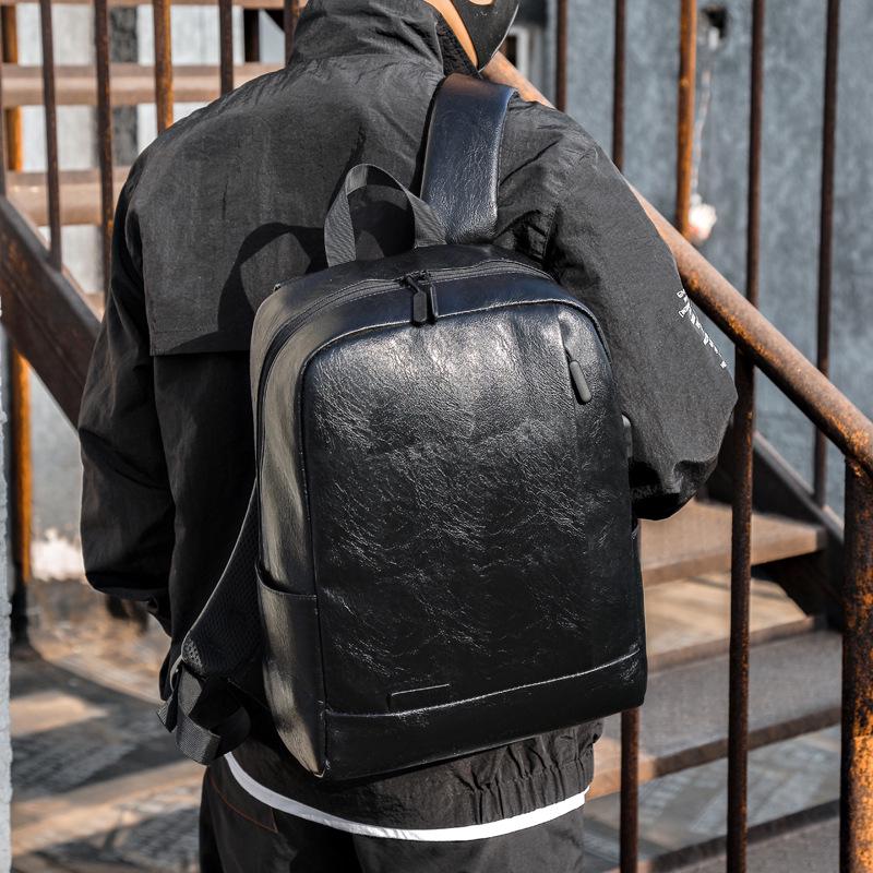 Backpack men s bag fashion sports student bag simple pu leather computer men s backpack чёрный
Backpack men s bag fashion sports student bag simple pu leather computer men s backpack чёрный