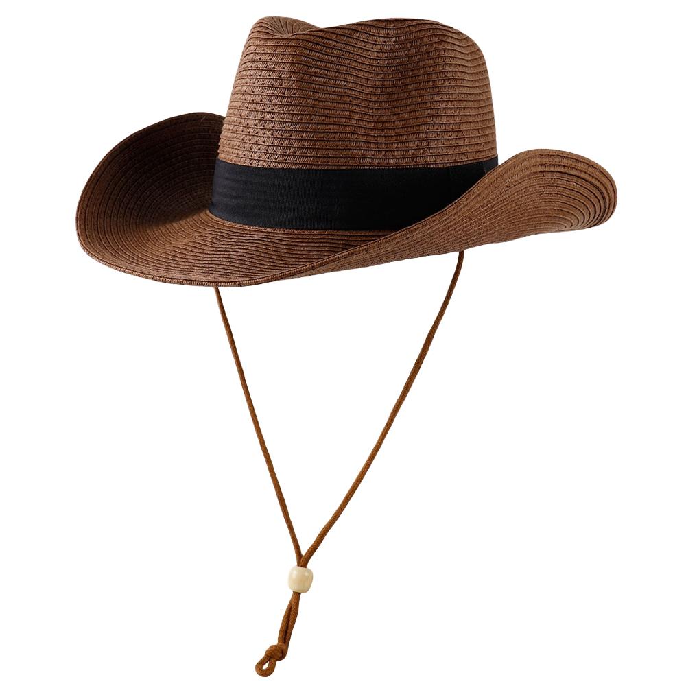 Western Straw Cowboy Hat Foldable Wide Brim Sun Cap Big Head Men Women Oversize Fedora Summer Panama Hats M 58cm коричневый
Western Straw Cowboy Hat Foldable Wide Brim Sun Cap Big Head Men Women Oversize Fedora Summer Panama Hats M 58cm коричневый