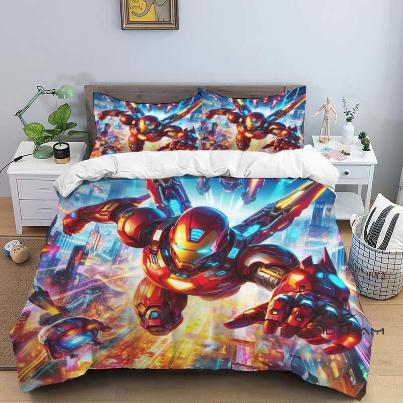 Iron Man print cartoon duvet cover bedding set, anime-themed home decor, suitable for children and adults. 200x220cm
Iron Man print cartoon duvet cover bedding set, anime-themed home decor, suitable for children and adults. 200x220cm