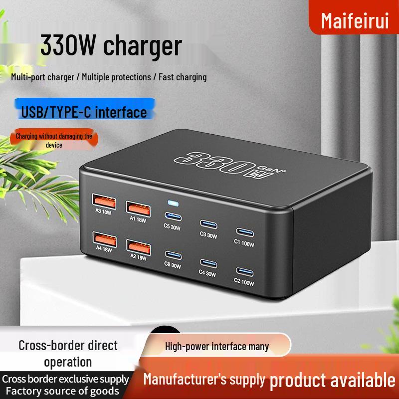 330W GaN Multi-Port Fast Charger, Universal 20V/5A for Phones, Tablets, Laptops, and Desktops Australian Plug чорний
330W GaN Multi-Port Fast Charger, Universal 20V/5A for Phones, Tablets, Laptops, and Desktops Australian Plug чорний