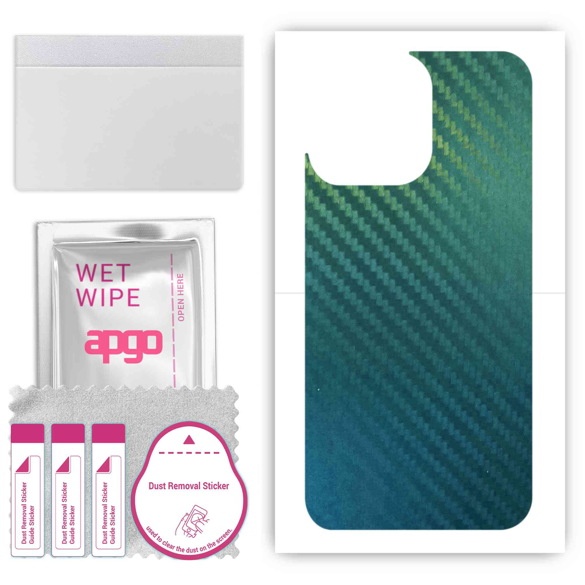 Apgo Protective Skin Sticker for the back compatible with Apple iPhone 15 Pro, Wrap Film, Foil, Vinyl - Pattern Carbon Chameleon CAKA1
Apgo Protective Skin Sticker for the back compatible with Apple iPhone 15 Pro, Wrap Film, Foil, Vinyl - Pattern Carbon Chameleon CAKA1