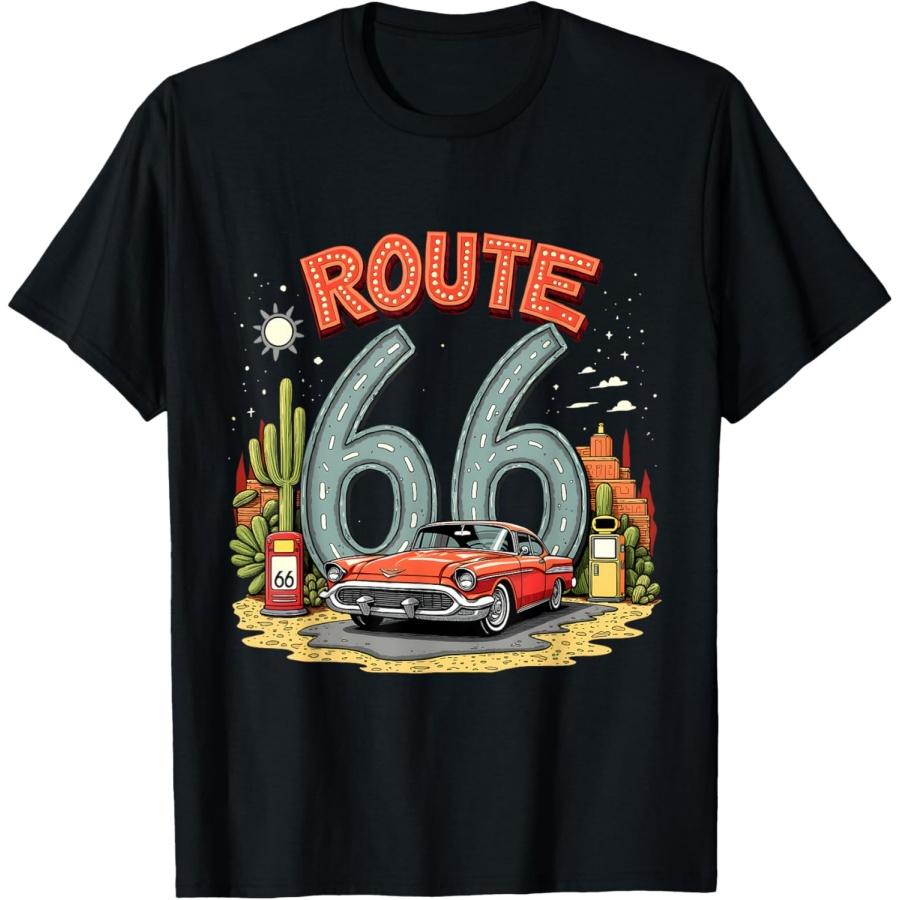 Desert Road Trip Route 66 Design with Classic Red Car T-Shirt XXXXXL чорний
Desert Road Trip Route 66 Design with Classic Red Car T-Shirt XXXXXL чорний