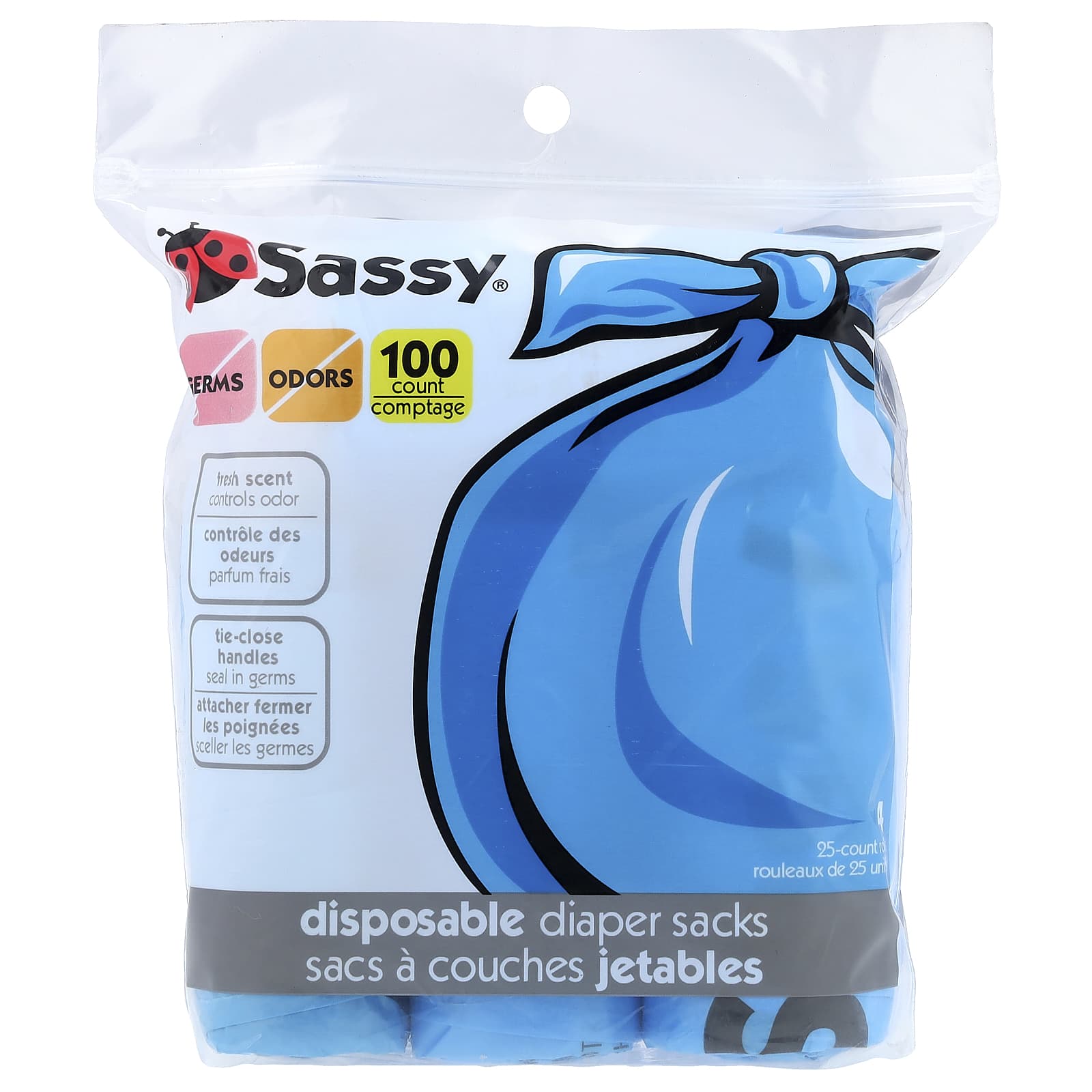 Disposable Diaper Bag, 100 Count, 4 Rolls of 25
Disposable Diaper Bag, 100 Count, 4 Rolls of 25