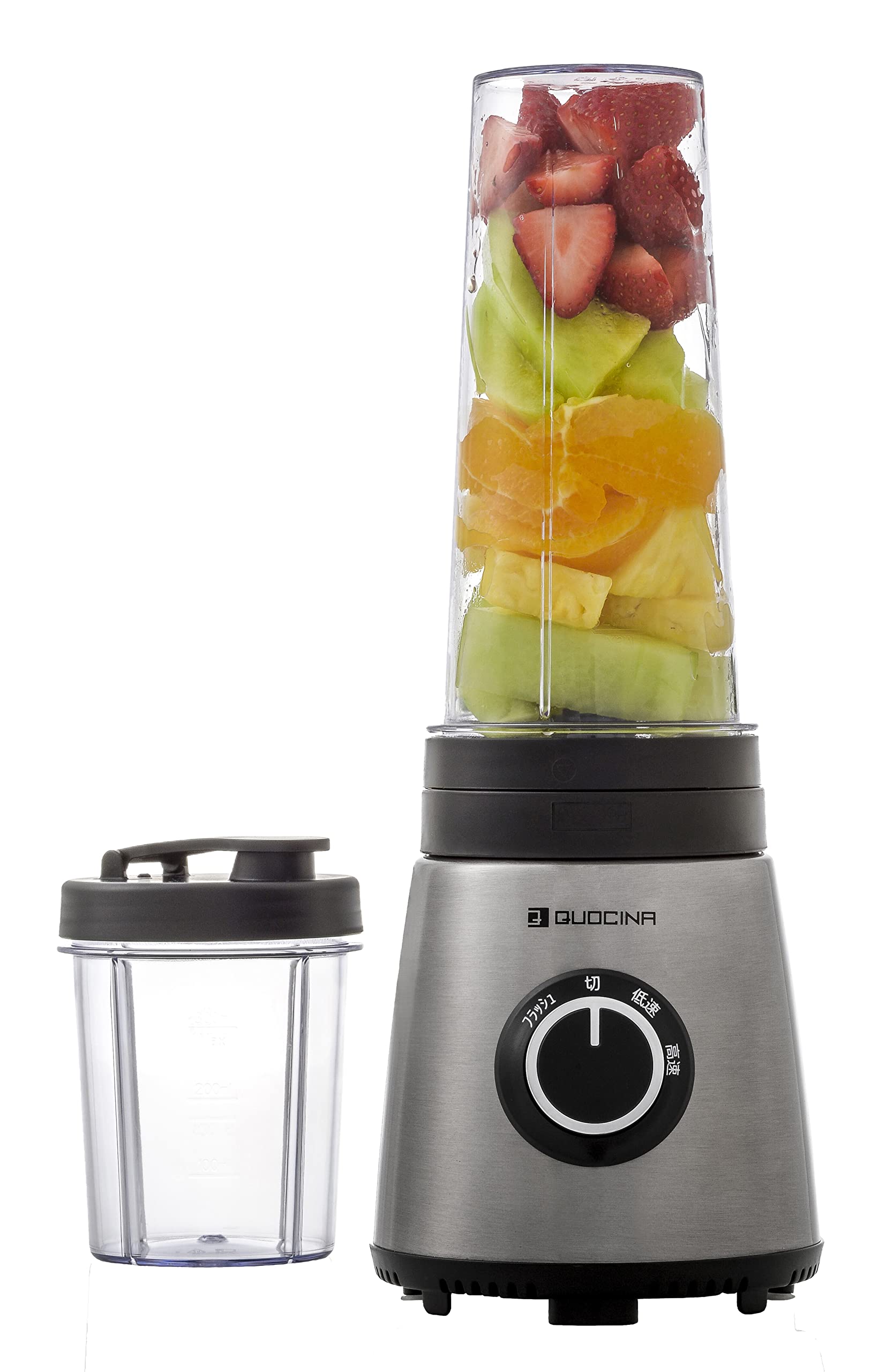 FUKAI Kuoshina Slim Stainless Slim Blender that Can Crush Includes 2 Bottles Equipped with Flash Speed Smoothie Tumbler For Home Use Blender, Steel,
FUKAI Kuoshina Slim Stainless Slim Blender that Can Crush Includes 2 Bottles Equipped with Flash Speed Smoothie Tumbler For Home Use Blender, Steel,