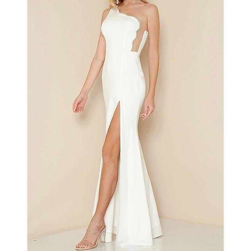 Gas Field One-Shoulder Diamond Decorations Shiny Socialite Long Dress Evening Dress White L
Gas Field One-Shoulder Diamond Decorations Shiny Socialite Long Dress Evening Dress White L
