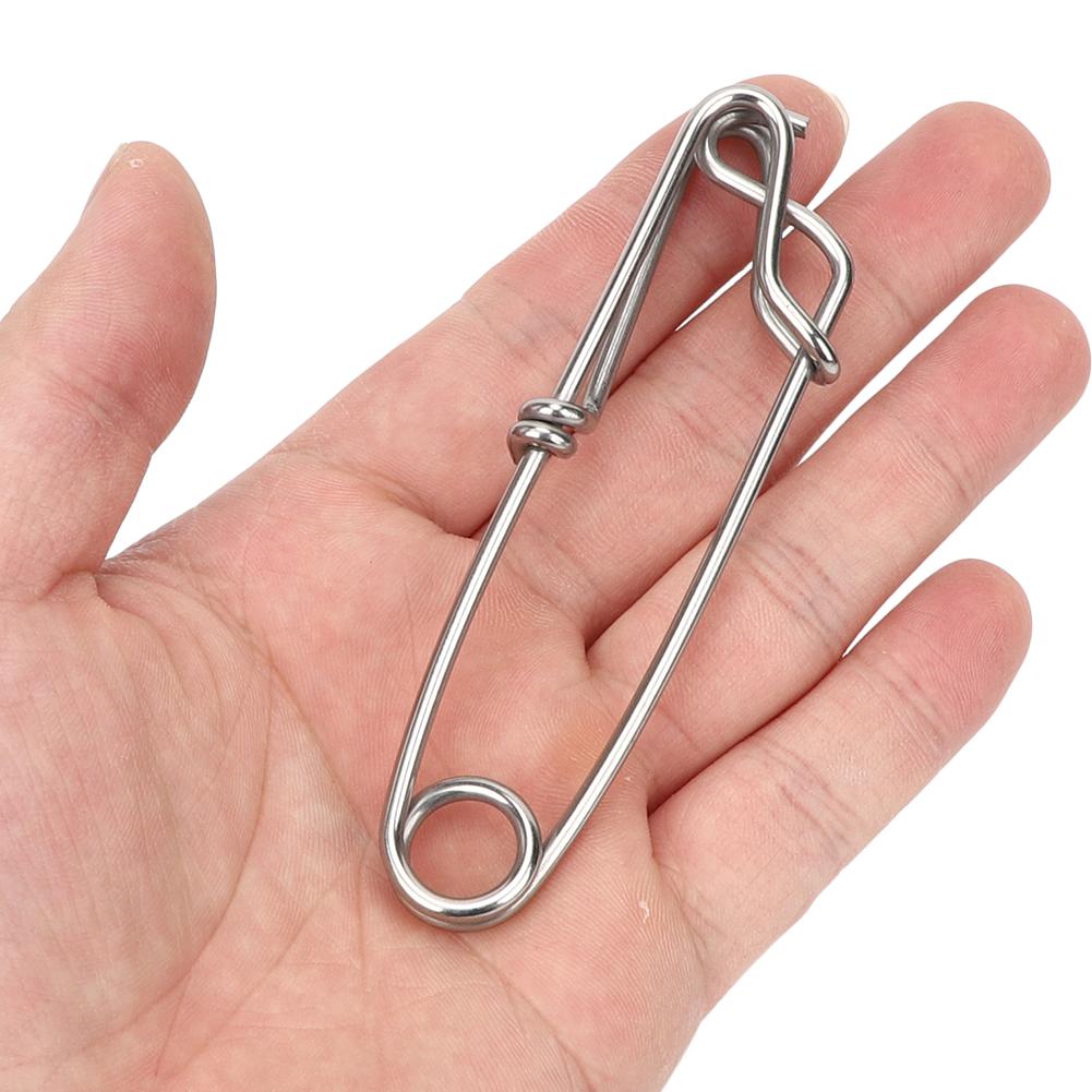10Pcs Stainless Steel Longline Branch Hangers Snap Clip Tuna Clamp Fishing Tackle 2.6X100mm
10Pcs Stainless Steel Longline Branch Hangers Snap Clip Tuna Clamp Fishing Tackle 2.6X100mm