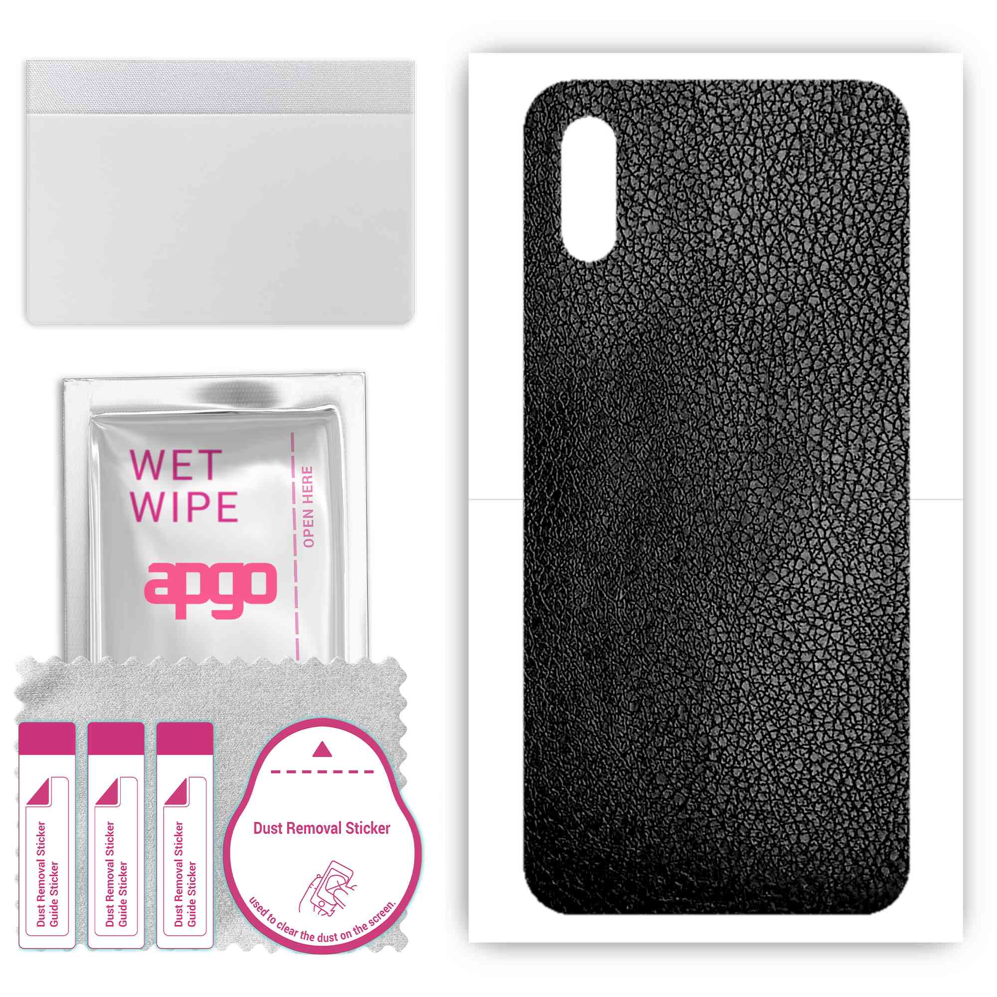 Apgo Protective Skin Sticker for the back compatible with Xiaomi Redmi 9A Sport, Wrap Film, Foil, Vinyl - Pattern Black Leather
Apgo Protective Skin Sticker for the back compatible with Xiaomi Redmi 9A Sport, Wrap Film, Foil, Vinyl - Pattern Black Leather