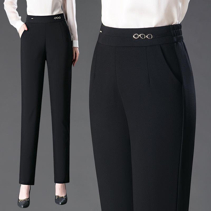 2025 Spring Women’s High Waist Straight Leg Pants - Slimming, Elastic Fit, Casual Style for Middle-Aged Moms Size 32 / 135-145 lbs
2025 Spring Women’s High Waist Straight Leg Pants - Slimming, Elastic Fit, Casual Style for Middle-Aged Moms Size 32 / 135-145 lbs