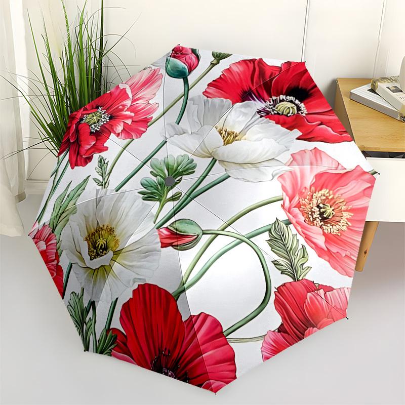 1pc Floral Print Automatic Opening/Closing Folding Umbrella with 8 Ribs,Portable Sunshade Umbrella Birthday and Holiday gifts yy251231153
1pc Floral Print Automatic Opening/Closing Folding Umbrella with 8 Ribs,Portable Sunshade Umbrella Birthday and Holiday gifts yy251231153
