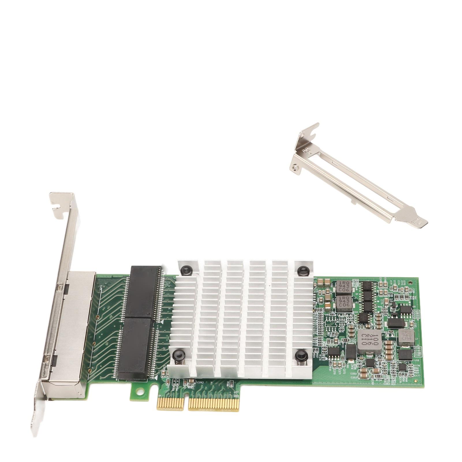 PCIEx4 Wifi Card 4 Port Gigabit for Intel I350 Chip Gold Pins Large Heat Sink RJ45 Interface
PCIEx4 Wifi Card 4 Port Gigabit for Intel I350 Chip Gold Pins Large Heat Sink RJ45 Interface