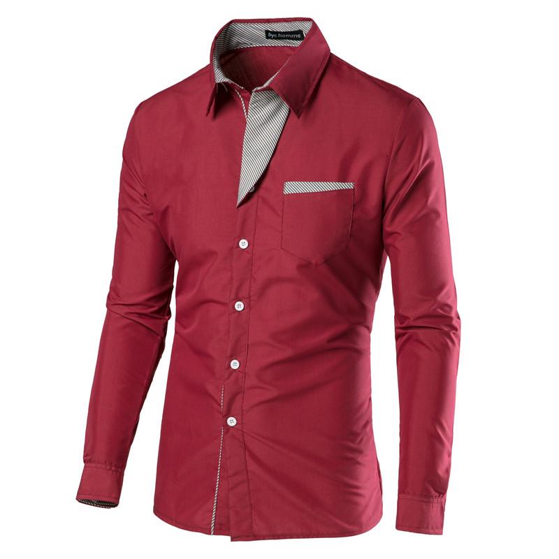 New Slim Fit Plus Size Men s Long-Sleeve Casual Korean Shirt In Stock XL вино красного
New Slim Fit Plus Size Men s Long-Sleeve Casual Korean Shirt In Stock XL вино красного