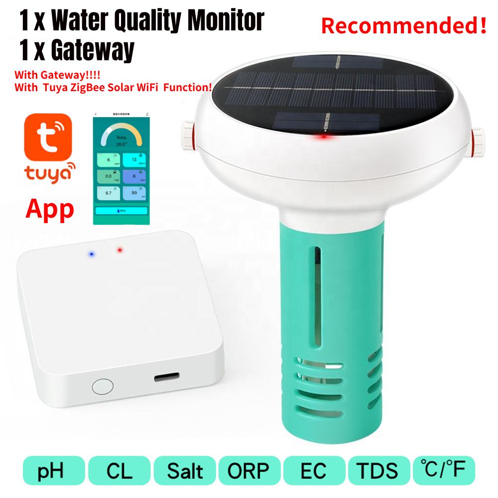 NEW 7 In 1 Tuya ZigBee Solar WiFi Intelligent Chlorin Meter Floating Swimming Pool Water Quality Tester PH ORP Temp Test Meter
NEW 7 In 1 Tuya ZigBee Solar WiFi Intelligent Chlorin Meter Floating Swimming Pool Water Quality Tester PH ORP Temp Test Meter
