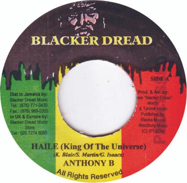 7inch Record ANTHONY B - Haile (King Of The Universe) NONE Blacker Dread Jamaica Reggae, Ska & Dub Used
7inch Record ANTHONY B - Haile (King Of The Universe) NONE Blacker Dread Jamaica Reggae, Ska & Dub Used