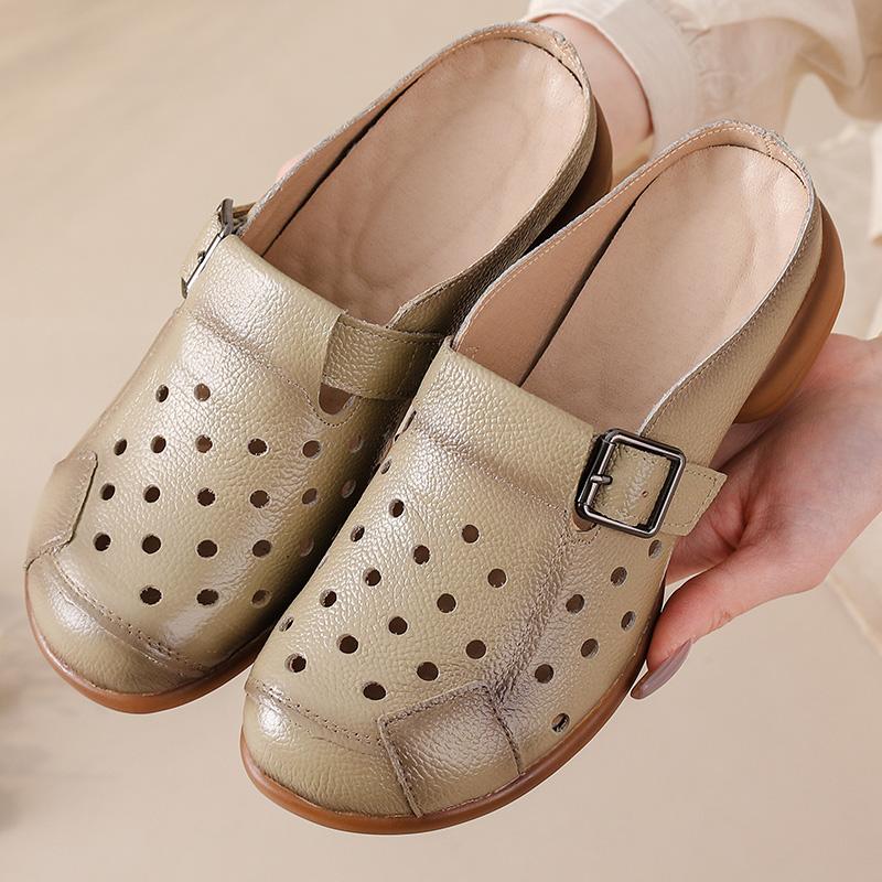 Новые женские сандалии на низком каблуке из коровьей кожи, туфли-мюли с вырезами, женские сандалии-шлепанцы с ремешком на пряжке, элегантные женские туфли слипоны 35 хаки
Новые женские сандалии на низком каблуке из коровьей кожи, туфли-мюли с вырезами, женские сандалии-шлепанцы с ремешком на пряжке, элегантные женские туфли слипоны 35 хаки