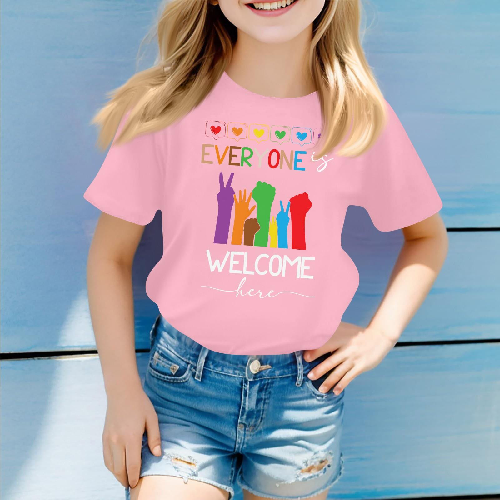 Детская повседневная футболка с круглым вырезом и короткими рукавами с принтом 110 розовый
Детская повседневная футболка с круглым вырезом и короткими рукавами с принтом 110 розовый