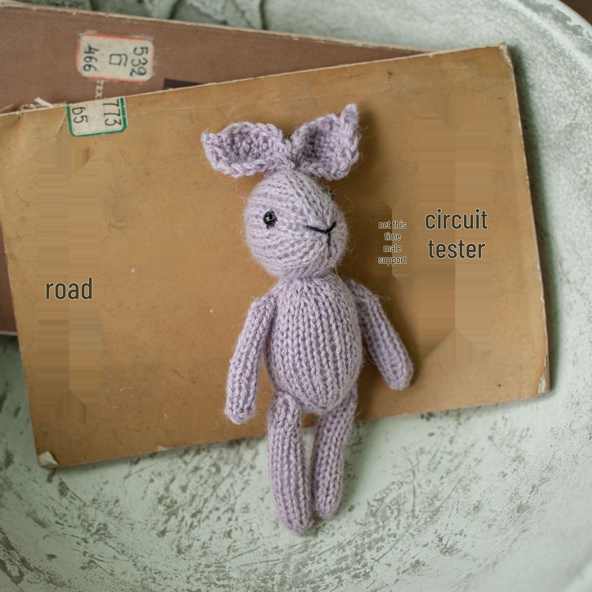 Handmade Knitted Rabbit Doll Pendant - Cartoon Yarn Finish for Children s Photography Props 16 cm
Handmade Knitted Rabbit Doll Pendant - Cartoon Yarn Finish for Children s Photography Props 16 cm