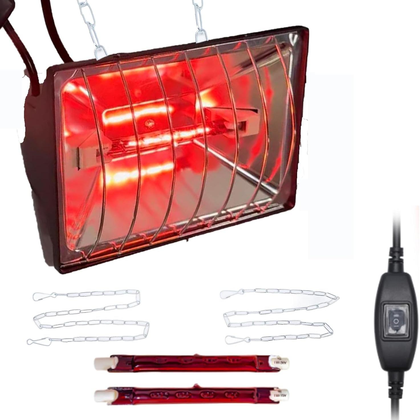 Chicken Brooder Heater for Chicks Coop with 2 Heat Lamps 250W Hen Chick Warmer with Adjustable Height & Temperature Aluminum Alloy US PLUG
Chicken Brooder Heater for Chicks Coop with 2 Heat Lamps 250W Hen Chick Warmer with Adjustable Height & Temperature Aluminum Alloy US PLUG