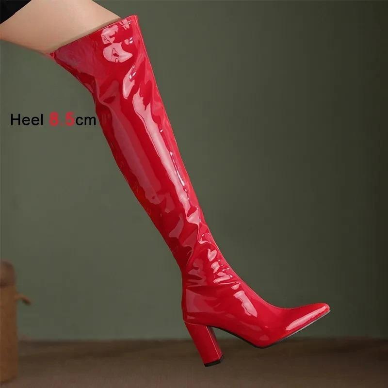 Sexy Over-the-Knee Women Thigh Boots Pinted Toe Zipper Square Heel High Heel Ladies Shoes Autumn Winter Chunky Boots Plus Size 46 красный
Sexy Over-the-Knee Women Thigh Boots Pinted Toe Zipper Square Heel High Heel Ladies Shoes Autumn Winter Chunky Boots Plus Size 46 красный