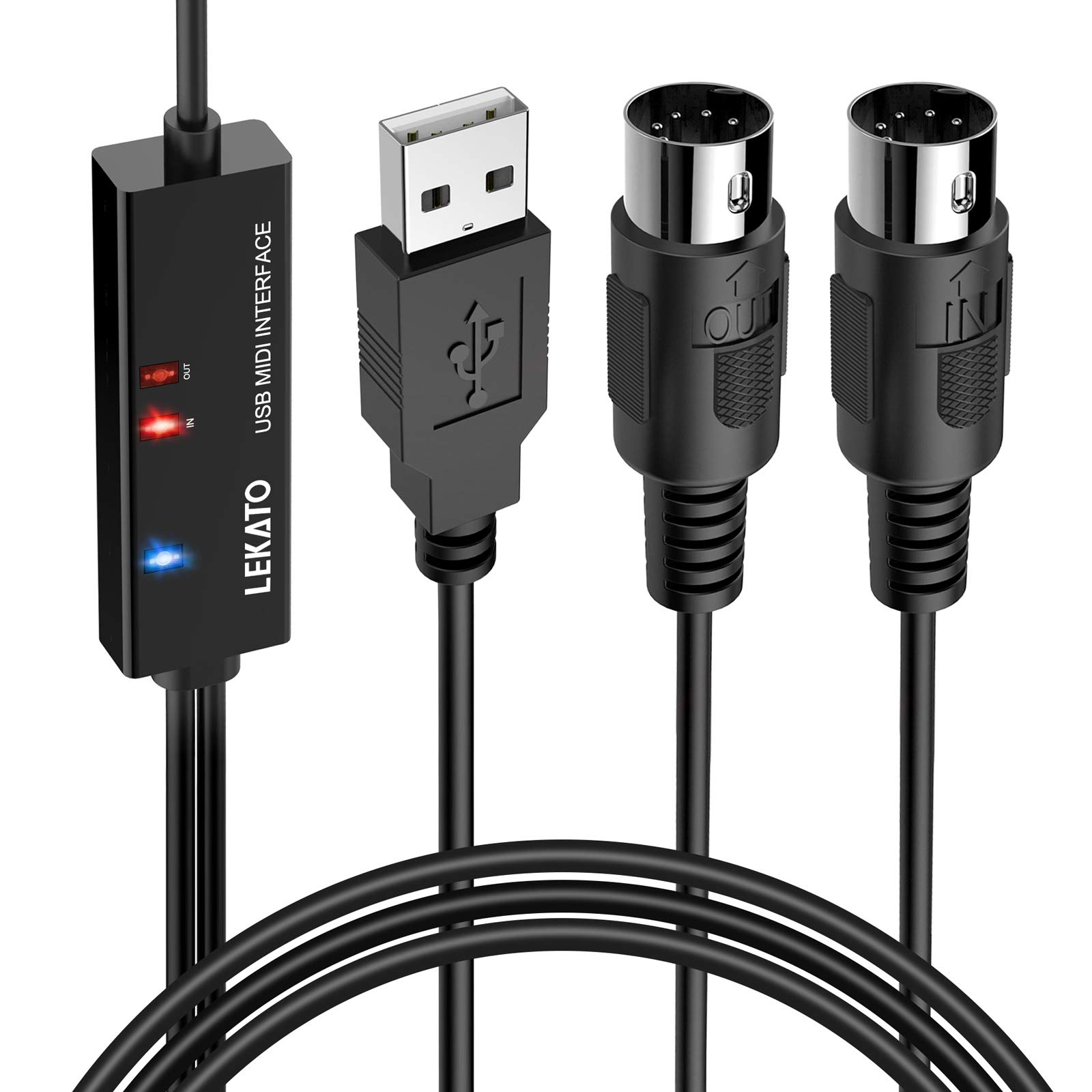 MIDI-кабель Кабель інтерфейсу USB Клавіатура Електронний музичний інструмент і ПК Просте підключення Кабель MIDI-перетворення Висока ефективність передачі чорний
MIDI-кабель Кабель інтерфейсу USB Клавіатура Електронний музичний інструмент і ПК Просте підключення Кабель MIDI-перетворення Висока ефективність передачі чорний
