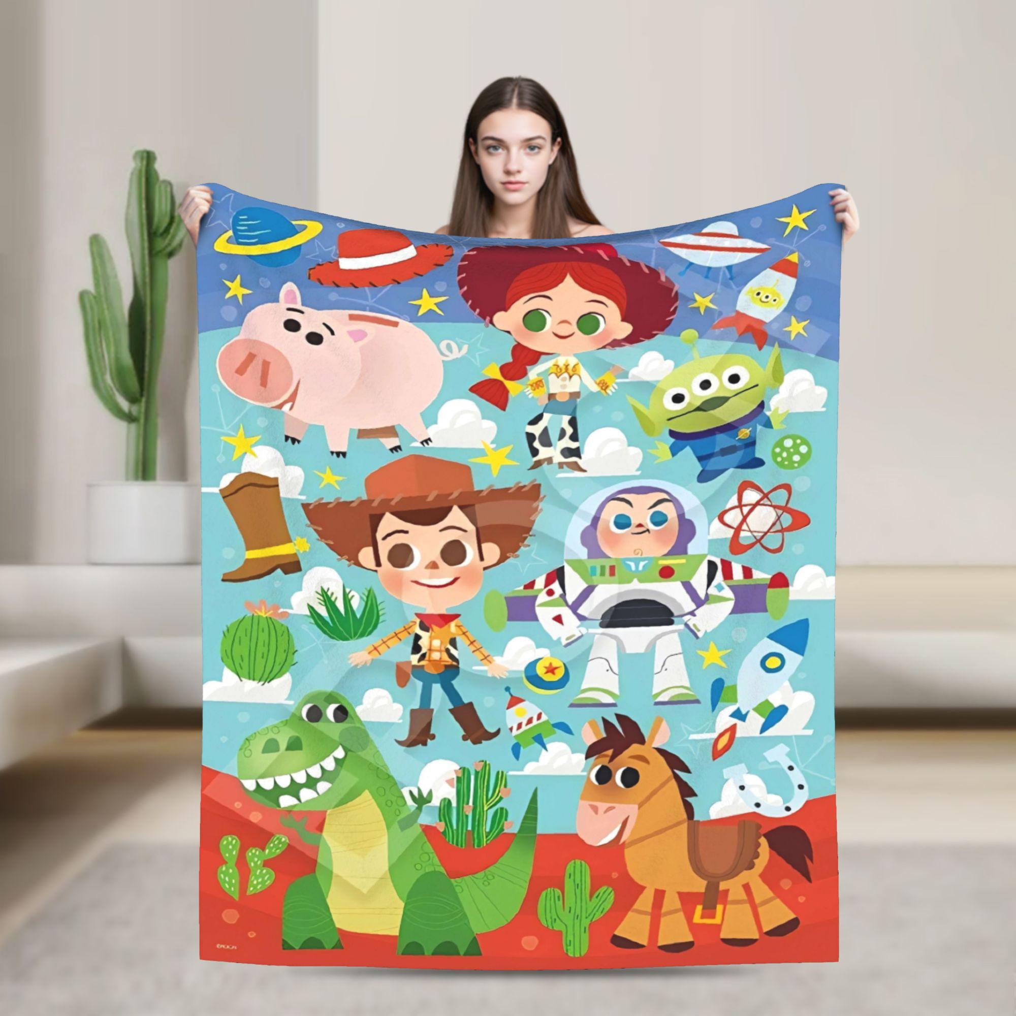 Super Soft BlanketsStudents Travel Toys Storys Throw Blanket Flannel Bedspread For Bedroom Novelty Sofa Bed Cover 75x90cm
Super Soft BlanketsStudents Travel Toys Storys Throw Blanket Flannel Bedspread For Bedroom Novelty Sofa Bed Cover 75x90cm