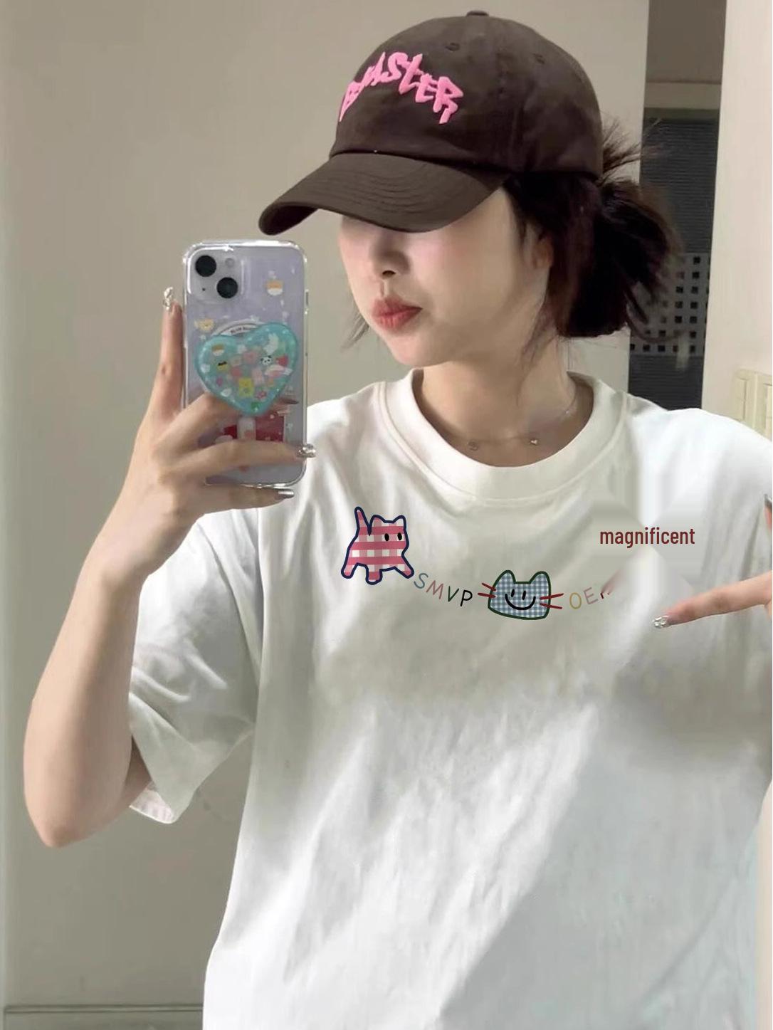 Women s Retro Straight Shoulder Short Sleeve Pure Cotton T-shirt - Summer 2025 Trendy Loose Fit, White M
Women s Retro Straight Shoulder Short Sleeve Pure Cotton T-shirt - Summer 2025 Trendy Loose Fit, White M