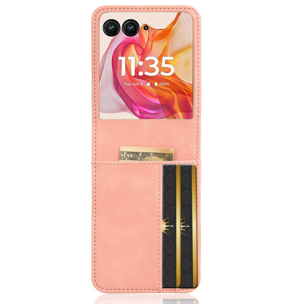 For Motorola Razr 50 Ultra 5G/Razr+ 2024 5G Case Card Slot Leather+PC Phone Cover Separable Design Pink
For Motorola Razr 50 Ultra 5G/Razr+ 2024 5G Case Card Slot Leather+PC Phone Cover Separable Design Pink