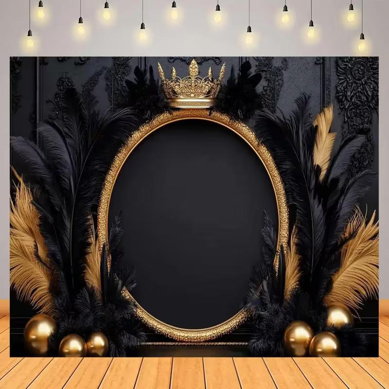 2D Black Gold Crown Backdrop for Newborn, Cake Smash & Adult Portrait Photography 47.2x31.5inch/120*80cm
2D Black Gold Crown Backdrop for Newborn, Cake Smash & Adult Portrait Photography 47.2x31.5inch/120*80cm