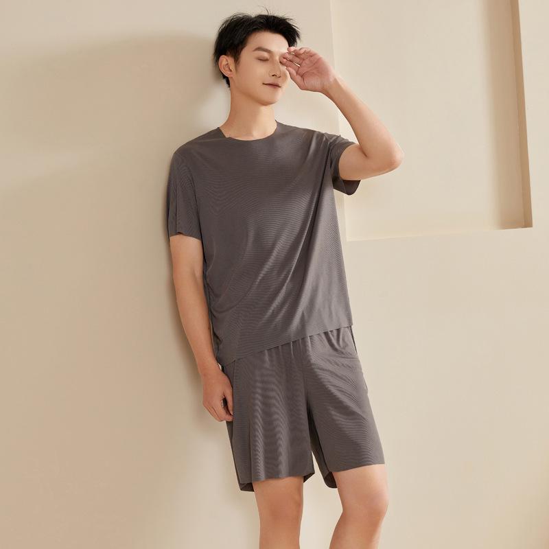 Couple s Ice Silk Pajama Set: Summer Short Sleeve & Seamless Round Neck Sleepwear 4XL
Couple s Ice Silk Pajama Set: Summer Short Sleeve & Seamless Round Neck Sleepwear 4XL