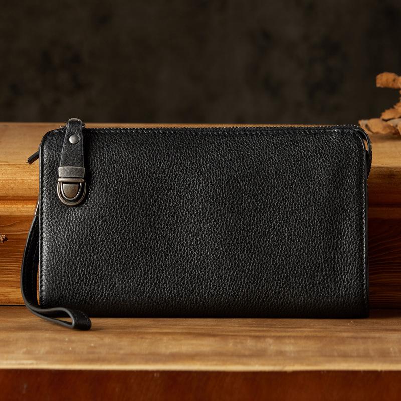 Handmade Cowhide Men s Hand-held Bag Genuine Leather Long Coin Top-grain Cowhide Fashionable Mobile Phone Designer Luxury Bag 23x3x13cm
Handmade Cowhide Men s Hand-held Bag Genuine Leather Long Coin Top-grain Cowhide Fashionable Mobile Phone Designer Luxury Bag 23x3x13cm