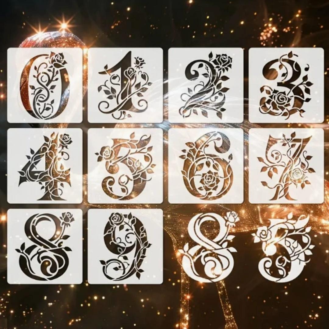 Reusable Letter Templates Sturdy Floral Alphabet Stencils Hollow Graffiti Template Washable Rose Painting Stencils For Office
Reusable Letter Templates Sturdy Floral Alphabet Stencils Hollow Graffiti Template Washable Rose Painting Stencils For Office