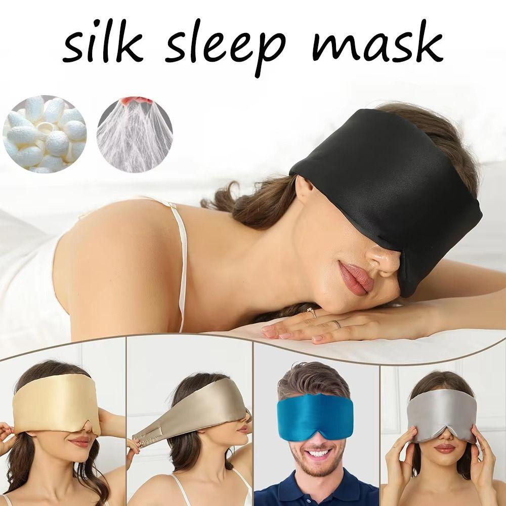 Soft Blocking Light Eyemask Mulberry Silk Nap Sleep Mask New Eyeshade Patch Sleeping Aid темно-синього кольору
Soft Blocking Light Eyemask Mulberry Silk Nap Sleep Mask New Eyeshade Patch Sleeping Aid темно-синього кольору