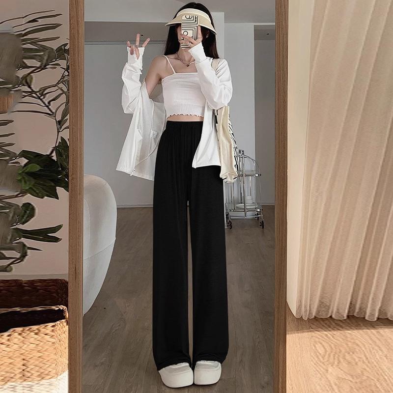 Summer Thin High Waist Drape Loose Straight Casual Mosquito-proof Sunscreen Pants L чорний
Summer Thin High Waist Drape Loose Straight Casual Mosquito-proof Sunscreen Pants L чорний