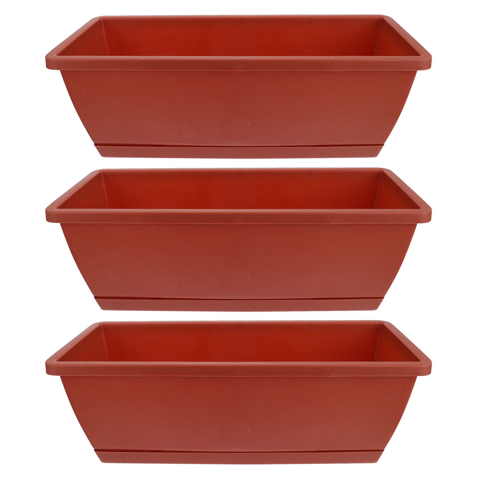 3 Pcs Flower Pot Planting Trough Planter Gardening Flowerpot Plants Basin Balcony Decorations Square Vase Cato 43.00X18.00X15.00CM красный
3 Pcs Flower Pot Planting Trough Planter Gardening Flowerpot Plants Basin Balcony Decorations Square Vase Cato 43.00X18.00X15.00CM красный