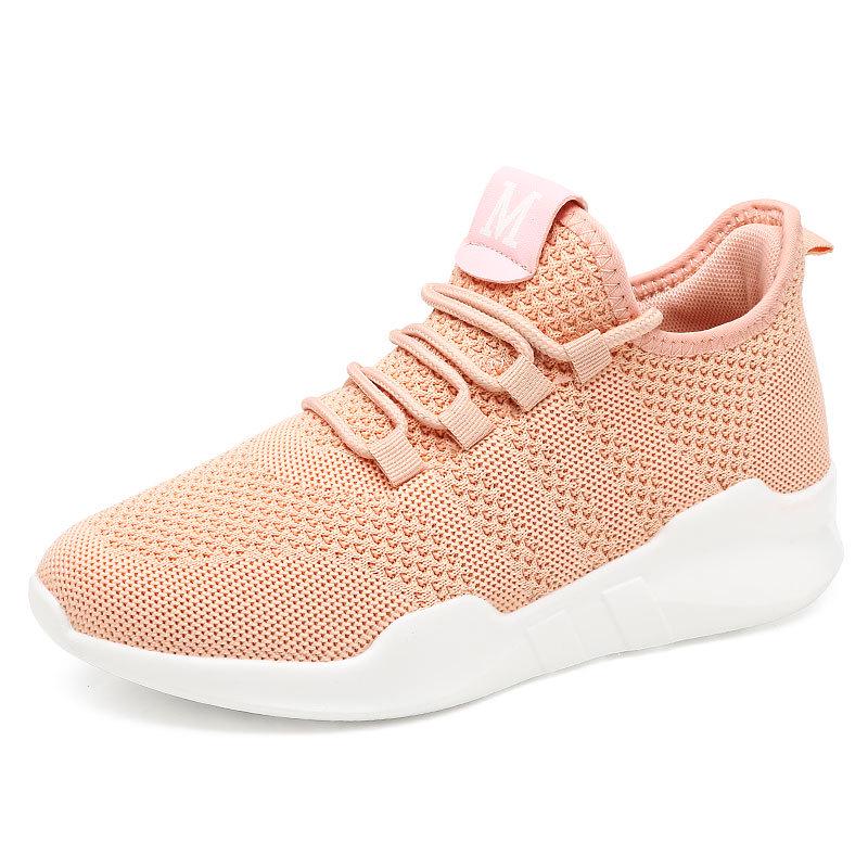 Белая сетчатая обувь для танцев в стиле квадрат, мягкая подошва, современная джазовая танцевальная обувь для взрослых, спортивная обувь для танца Ghost Step 40 розовый