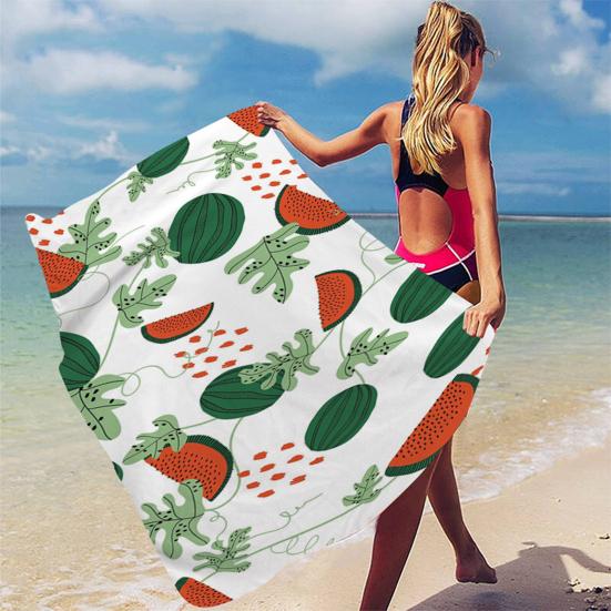 Beach Towel Quick Dry Water Absorbing One Side Pattern Sand Free Portable Washcloth for Beach
Beach Towel Quick Dry Water Absorbing One Side Pattern Sand Free Portable Washcloth for Beach