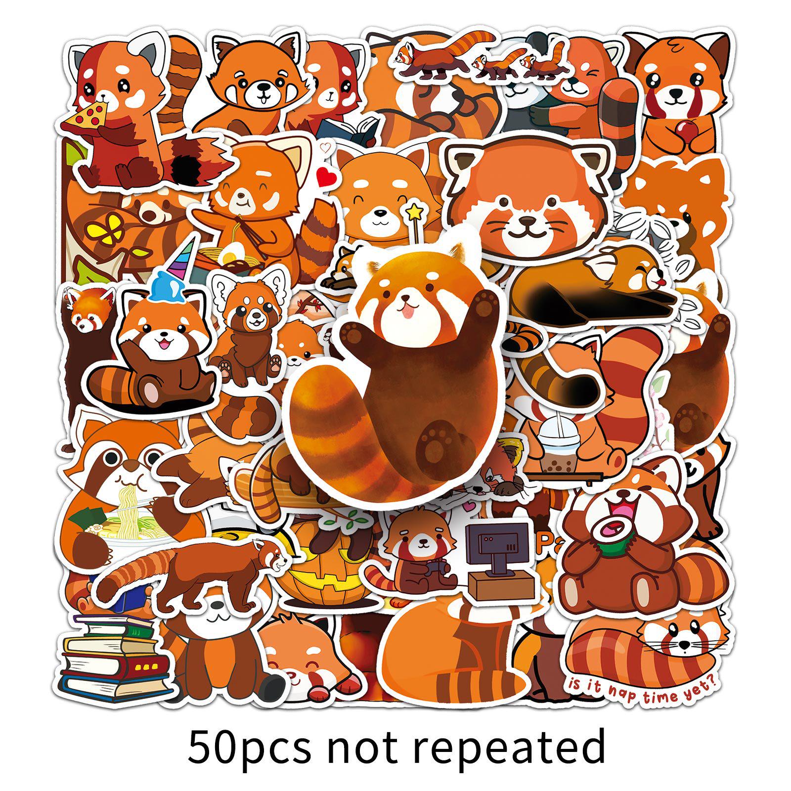 50 Red Panda Animal Stickers - Cute, Waterproof Decorations for Cups, Planners, and Suitcases
50 Red Panda Animal Stickers - Cute, Waterproof Decorations for Cups, Planners, and Suitcases