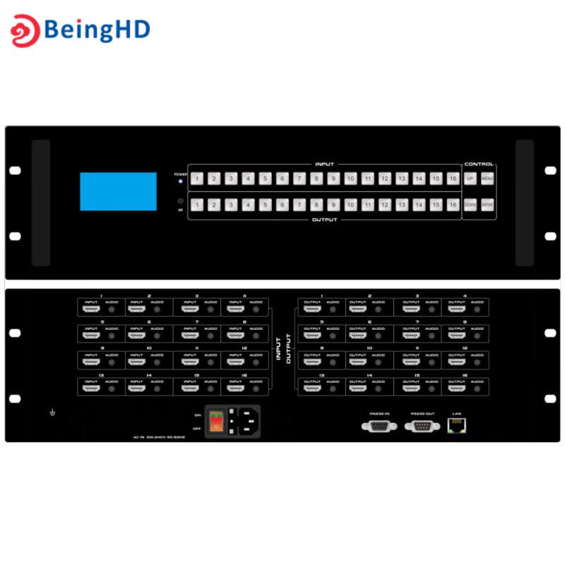 BEINGHD SVM-MANAGER-1600M 16x16 1080P Seamless Video Matrix (CN version)
BEINGHD SVM-MANAGER-1600M 16x16 1080P Seamless Video Matrix (CN version)