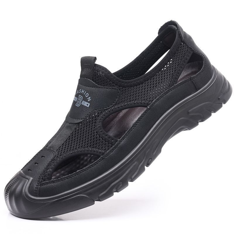 Мужские сандалии 2024 лето новые кожаные сетчатые дышащие туфли с отверстиями для вождения, уличные повседневные обувь для ходьбы по воде, пляжная обувь 44
Мужские сандалии 2024 лето новые кожаные сетчатые дышащие туфли с отверстиями для вождения, уличные повседневные обувь для ходьбы по воде, пляжная обувь 44