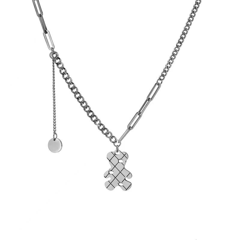 Titanium steel necklace summer ins hip hop bear collarbone chain year cold wind smiley face neck chain with
Titanium steel necklace summer ins hip hop bear collarbone chain year cold wind smiley face neck chain with