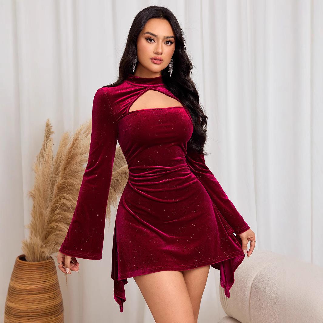 Elegant Wine Red Dress for Women - 2024 Autumn/Winter Socialite Style Large вино красного
Elegant Wine Red Dress for Women - 2024 Autumn/Winter Socialite Style Large вино красного