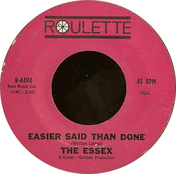 7-дюймовая пластинка ESSEX - Легче сказать, чем сделать / Ты Goi R4494 Roulette 1963 США Рок Б/У
7-дюймовая пластинка ESSEX - Легче сказать, чем сделать / Ты Goi R4494 Roulette 1963 США Рок Б/У