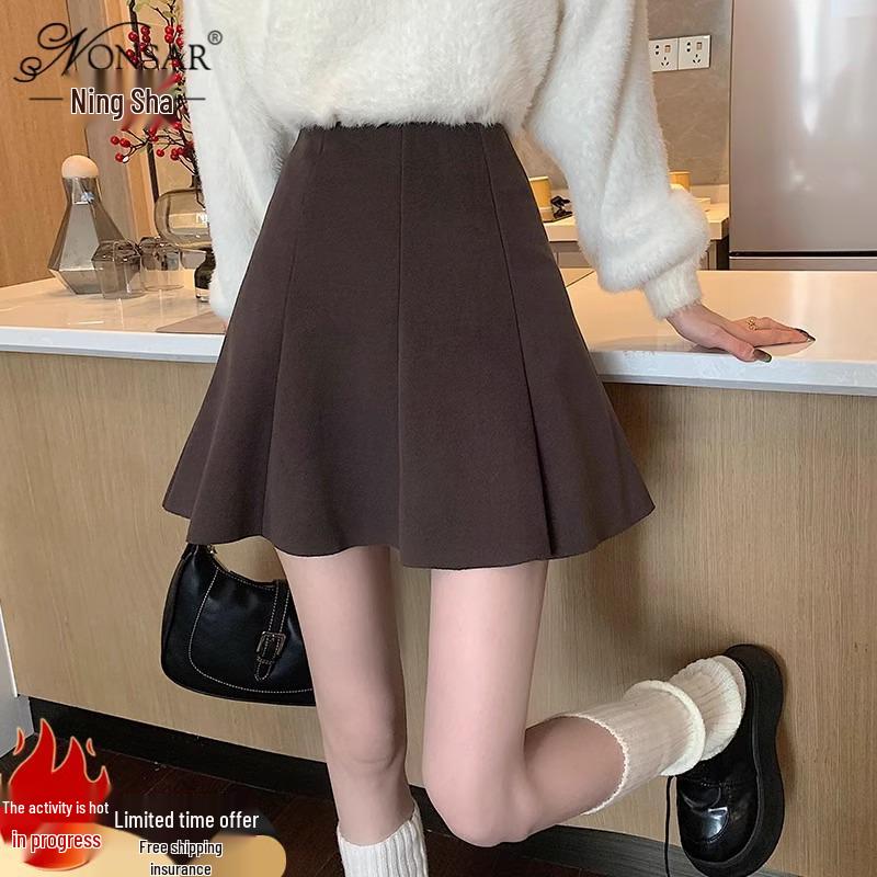 Women s Wool A-line High Waist Pleated Skirt 2024 Winter Collection - Hip-covering Slim Fit XS чорний
Women s Wool A-line High Waist Pleated Skirt 2024 Winter Collection - Hip-covering Slim Fit XS чорний