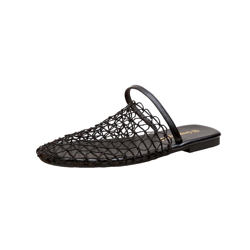 Виноградная мать того же стиля, модная голова-сетка с пляжными шлепанцами на плоской подошве, женская летняя модель 2025 года 40 чёрный
Виноградная мать того же стиля, модная голова-сетка с пляжными шлепанцами на плоской подошве, женская летняя модель 2025 года 40 чёрный