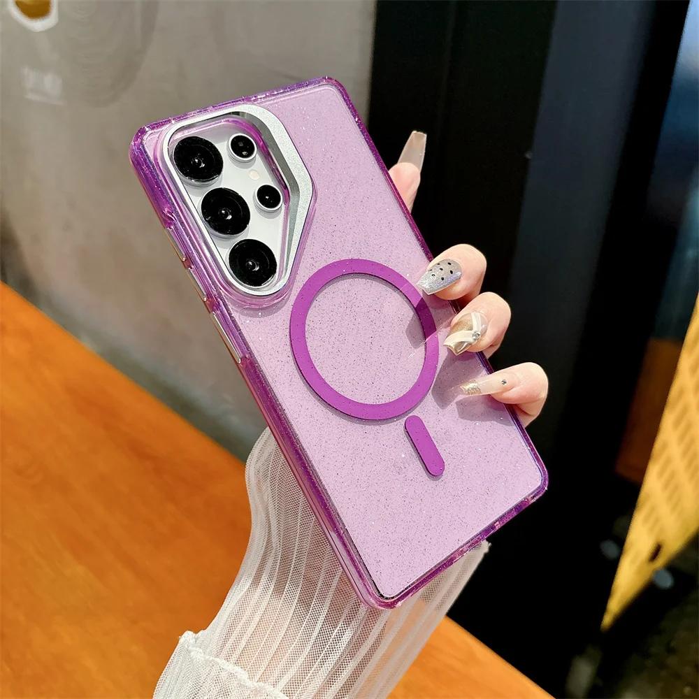 Metal Lens Stand for Magsafe Magnetic Phone Case for Samsung Galaxy S26 S25 S22 Ultra S23 FE S24 Plus Bling Glitter Clear Cover Galaxy S22 Ultra 5G
Metal Lens Stand for Magsafe Magnetic Phone Case for Samsung Galaxy S26 S25 S22 Ultra S23 FE S24 Plus Bling Glitter Clear Cover Galaxy S22 Ultra 5G