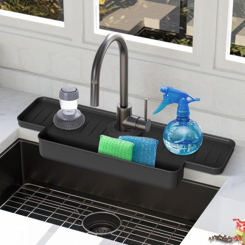 Black/Grey Sink Splash Guard Pad Splash-proof Faucet Water Catcher Durable Faucet Mat Bathroom сірий
Black/Grey Sink Splash Guard Pad Splash-proof Faucet Water Catcher Durable Faucet Mat Bathroom сірий
