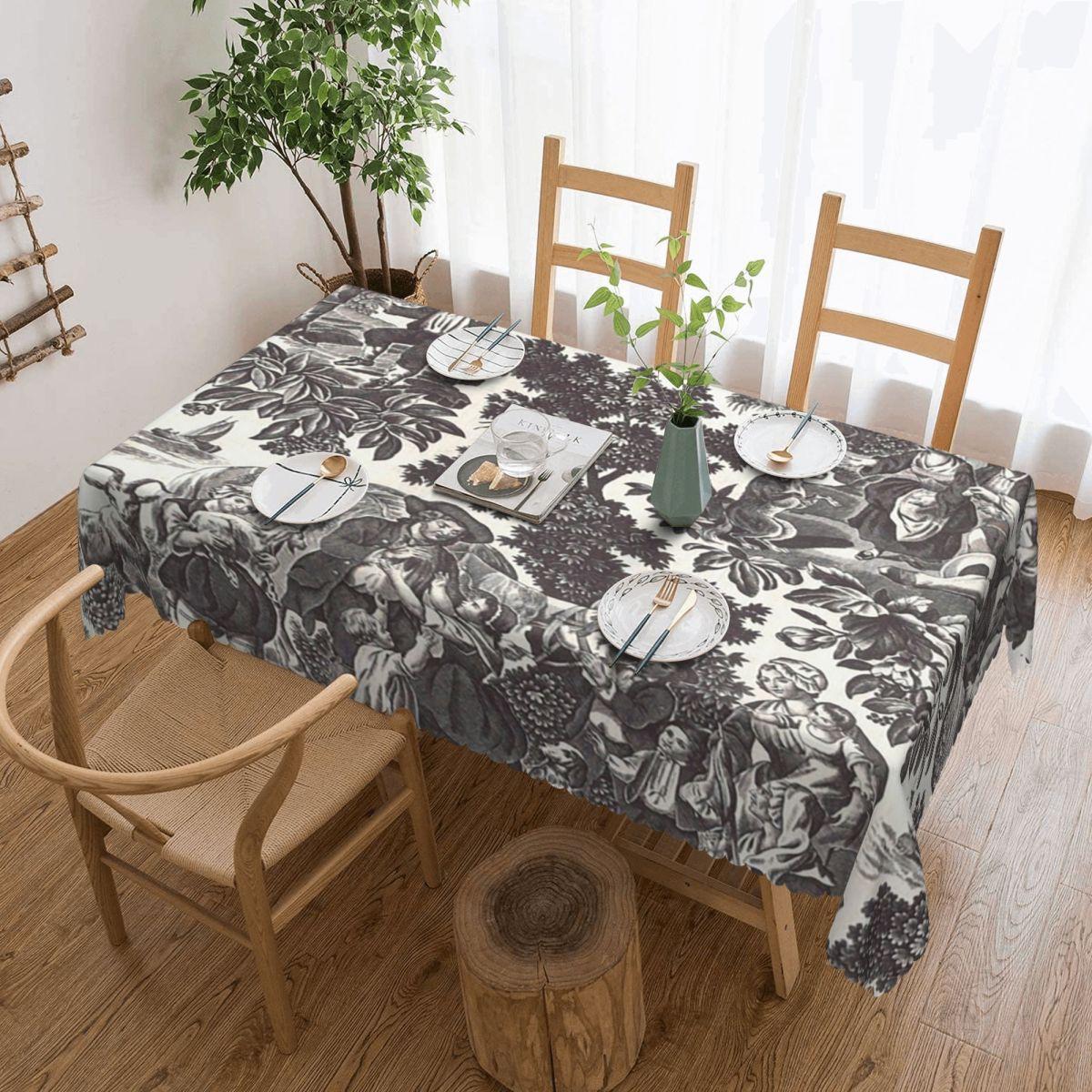 Toile De Jouy Number 2 Customized Rectangular Waterproof Oilproof Tablecloth Table Cover For Dining Events Table Cloth 137x183 cm
Toile De Jouy Number 2 Customized Rectangular Waterproof Oilproof Tablecloth Table Cover For Dining Events Table Cloth 137x183 cm